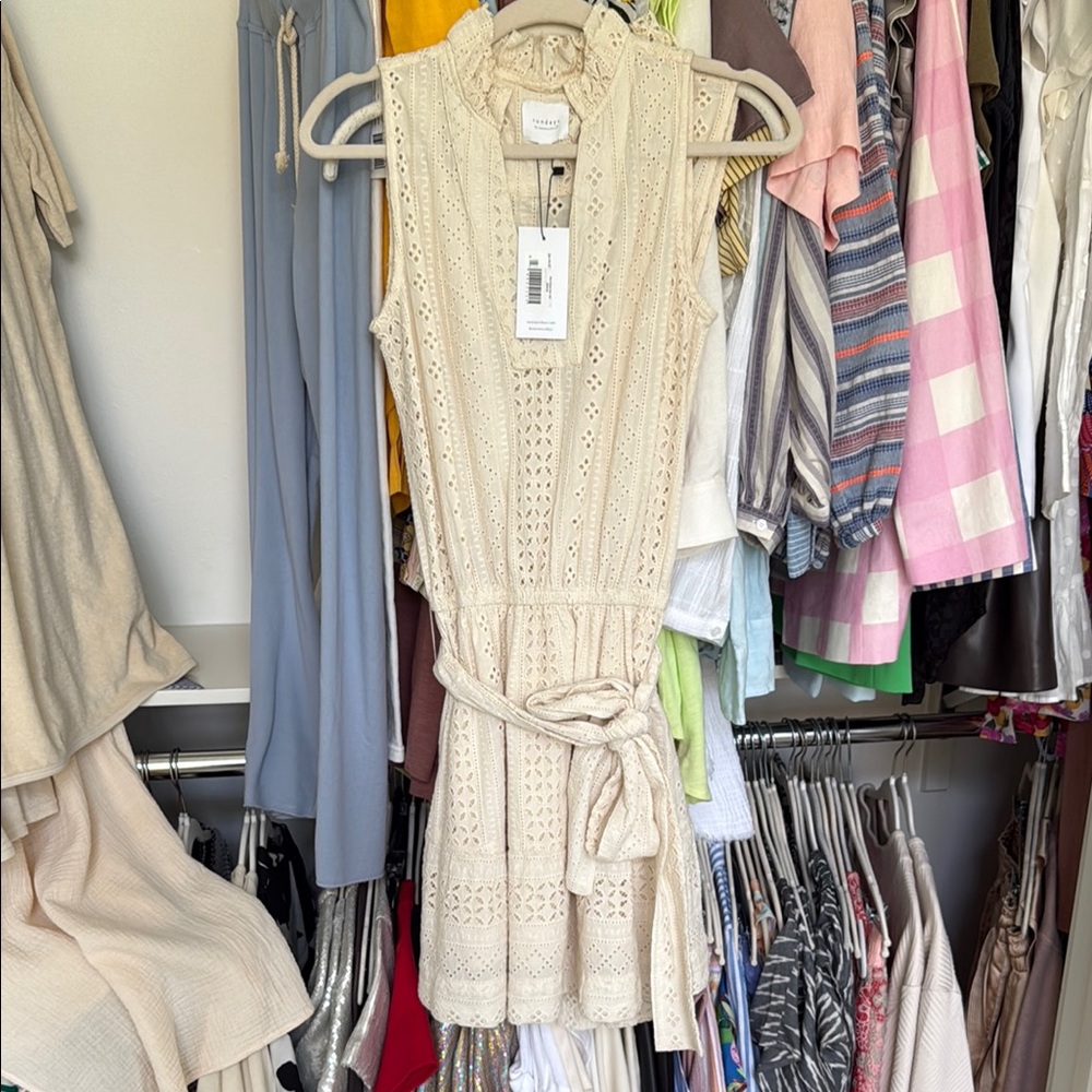 Sundays Cream Lace Dress
